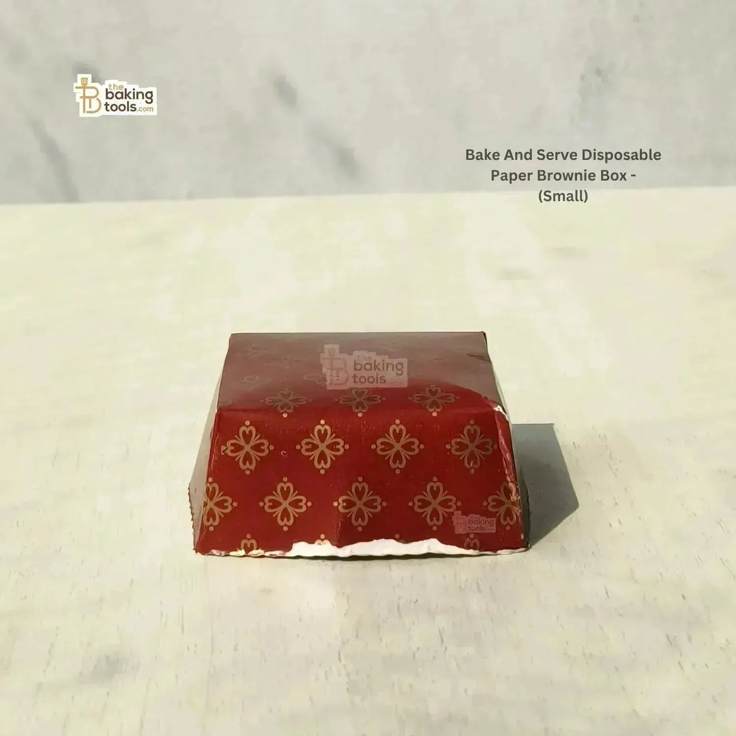 Bake And Serve Disposable Paper Brownie Box - Square (Small) - thebakingtools.com